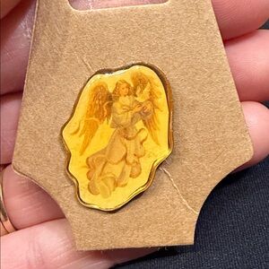 Angel Pin with Gold Accents